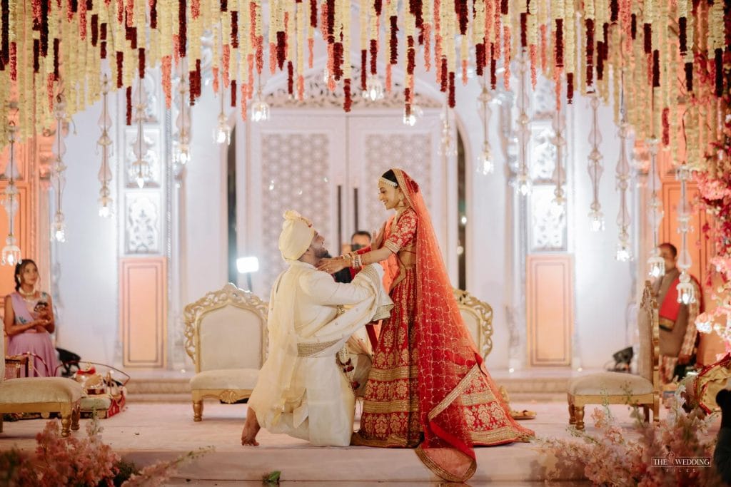Harmit and Varun's beautiful destination wedding at The Leela Palace Jaipur, a luxury palace hotel in the Pink City, planned by Desert Pearl Weddings