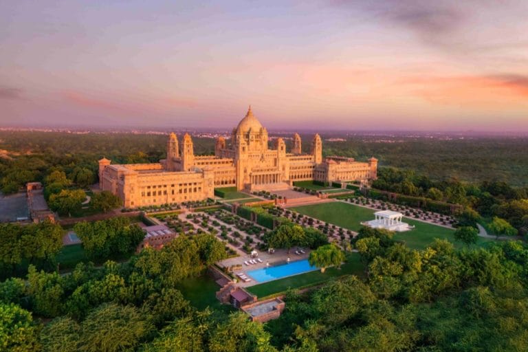 Destination wedding in Jodhpur — Mehrangarh Fort backdrop, the Blue City