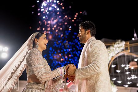 Couple Portrait at Fairmont Jaipur Reception Night